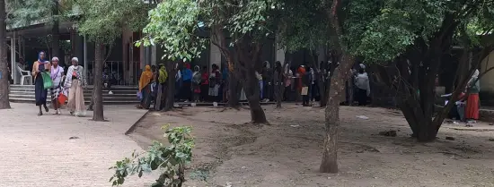 In this photo, residents of Adama, Ethiopia form a queue at the passport office.